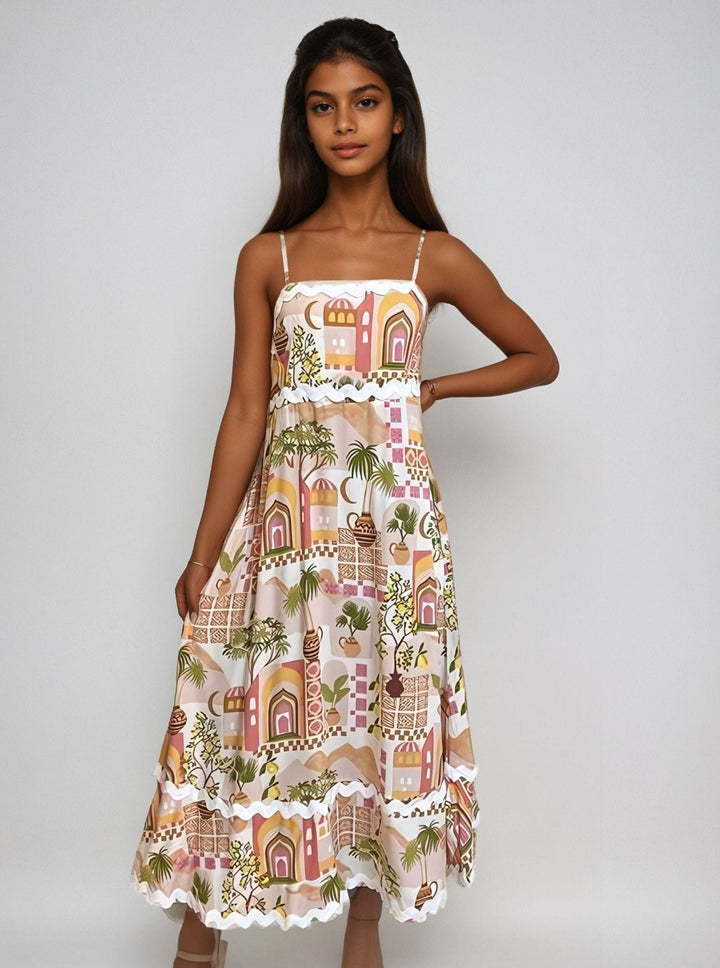 Oasis Palm Maxi Dress