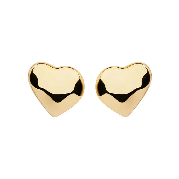 Najo Amore Heart Studs - Gold