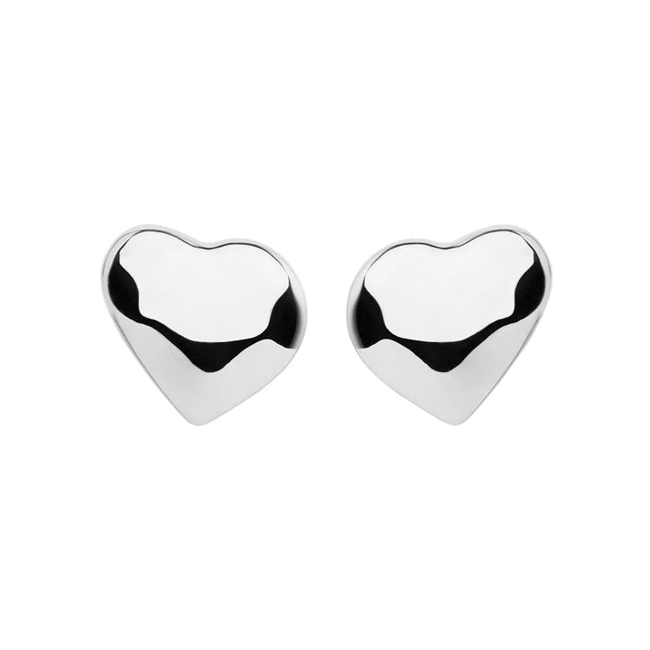 Najo Amore Heart Studs - Silver