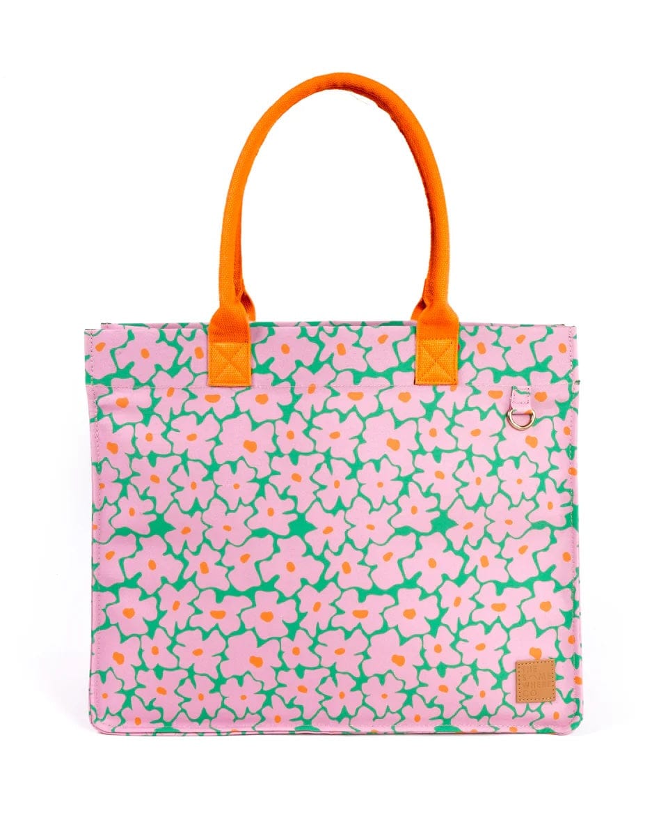 Blossom Pink and Green Ultimate Tote / Beach Bag