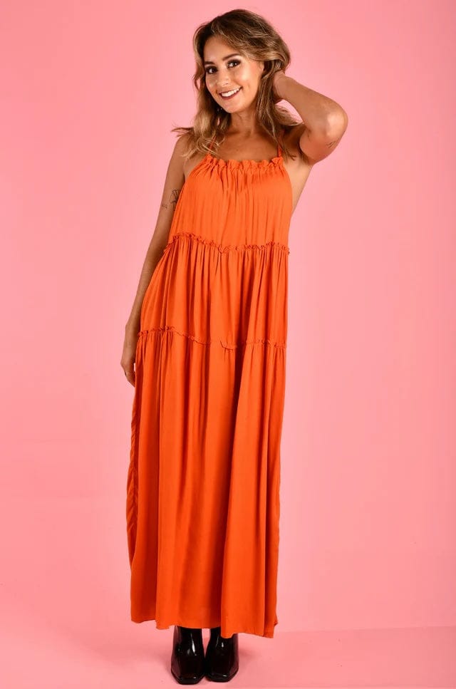 Beachclub Maxi Dress - Burnt Orange