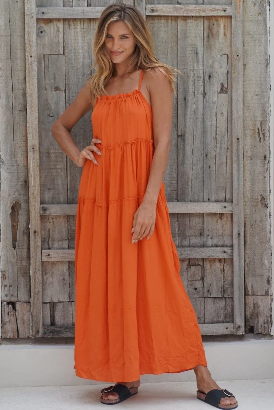 Beachclub Maxi Dress - Burnt Orange