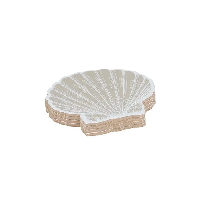 Clam Shell Cork Coasters (Set of 4) | Coasters and Glassware Online ...