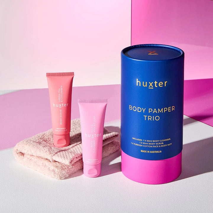 Body Pamper Trio | Cobalt Blue - Cleanser, Scrub & MItt