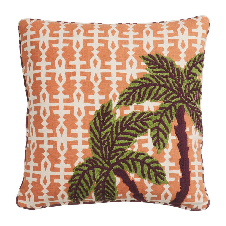 Sage x Clare Kala Embroidered Cushion