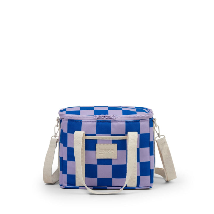 Base Lunch Bag - lilac/blue check