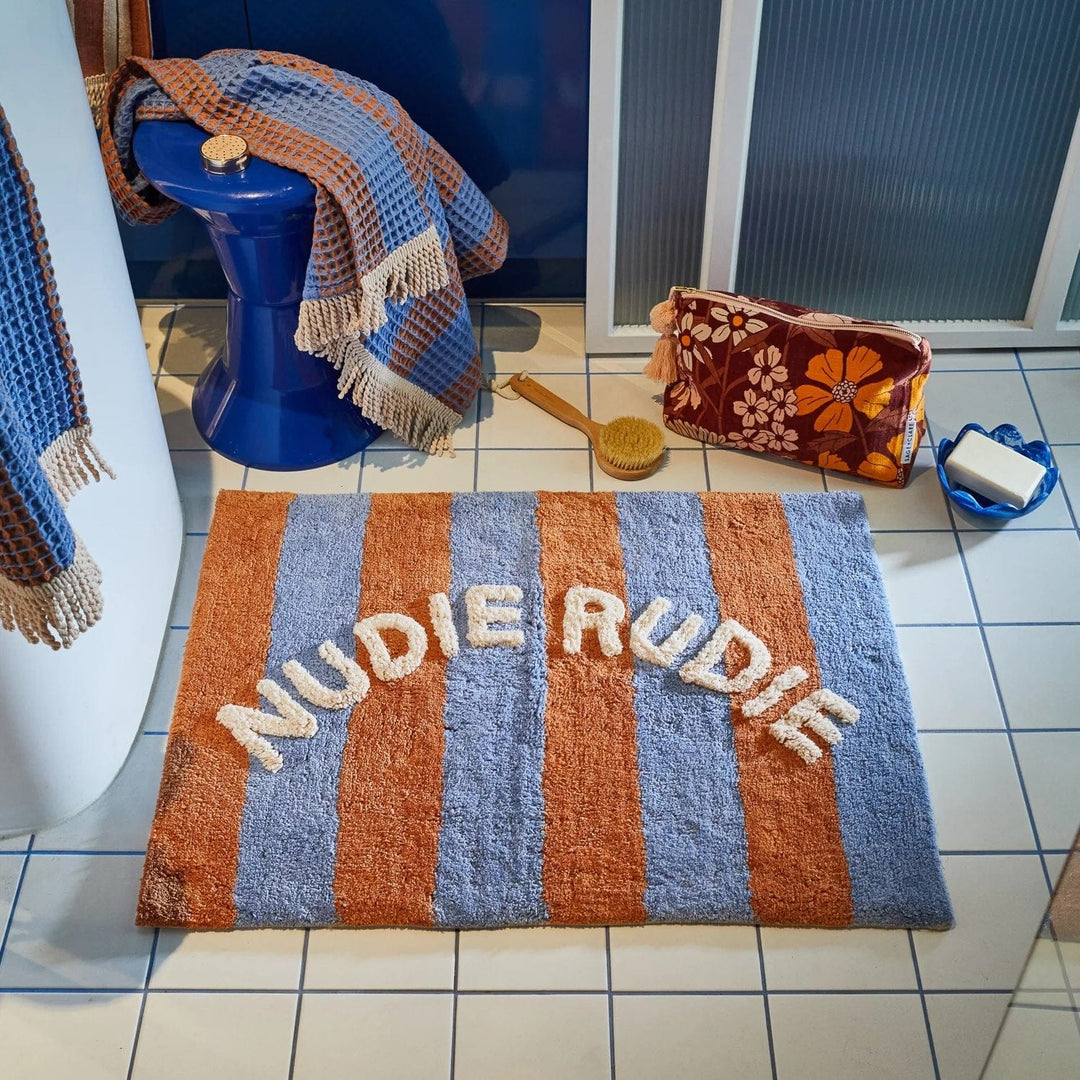 Sage x Clare Zelia Nudie Rudie Bath Mat- Blue Jay