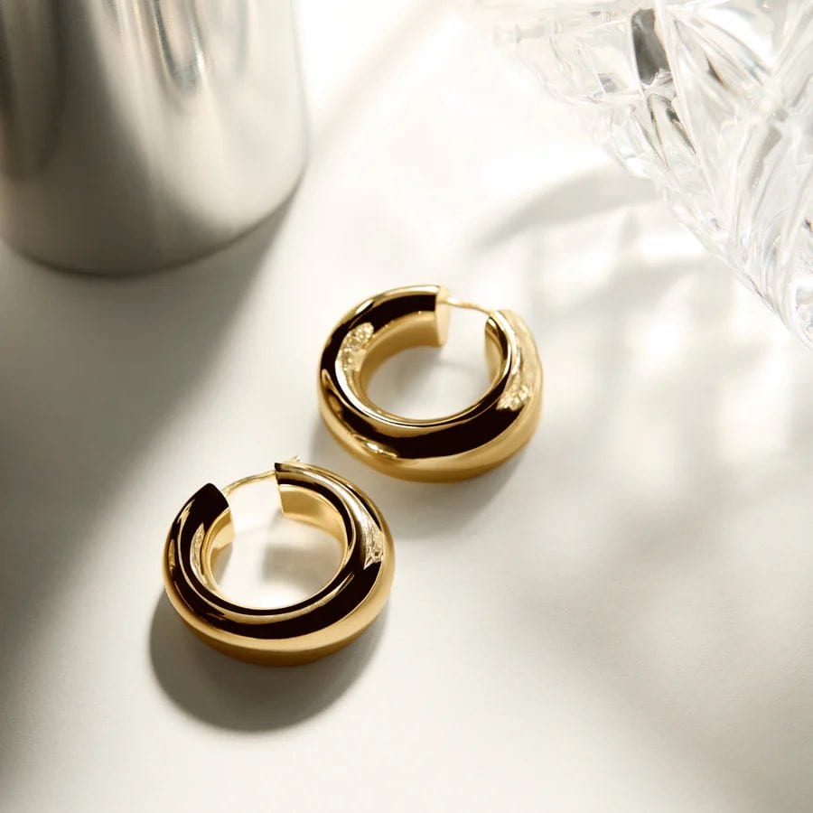 Panorama Gold Hoop Earrings