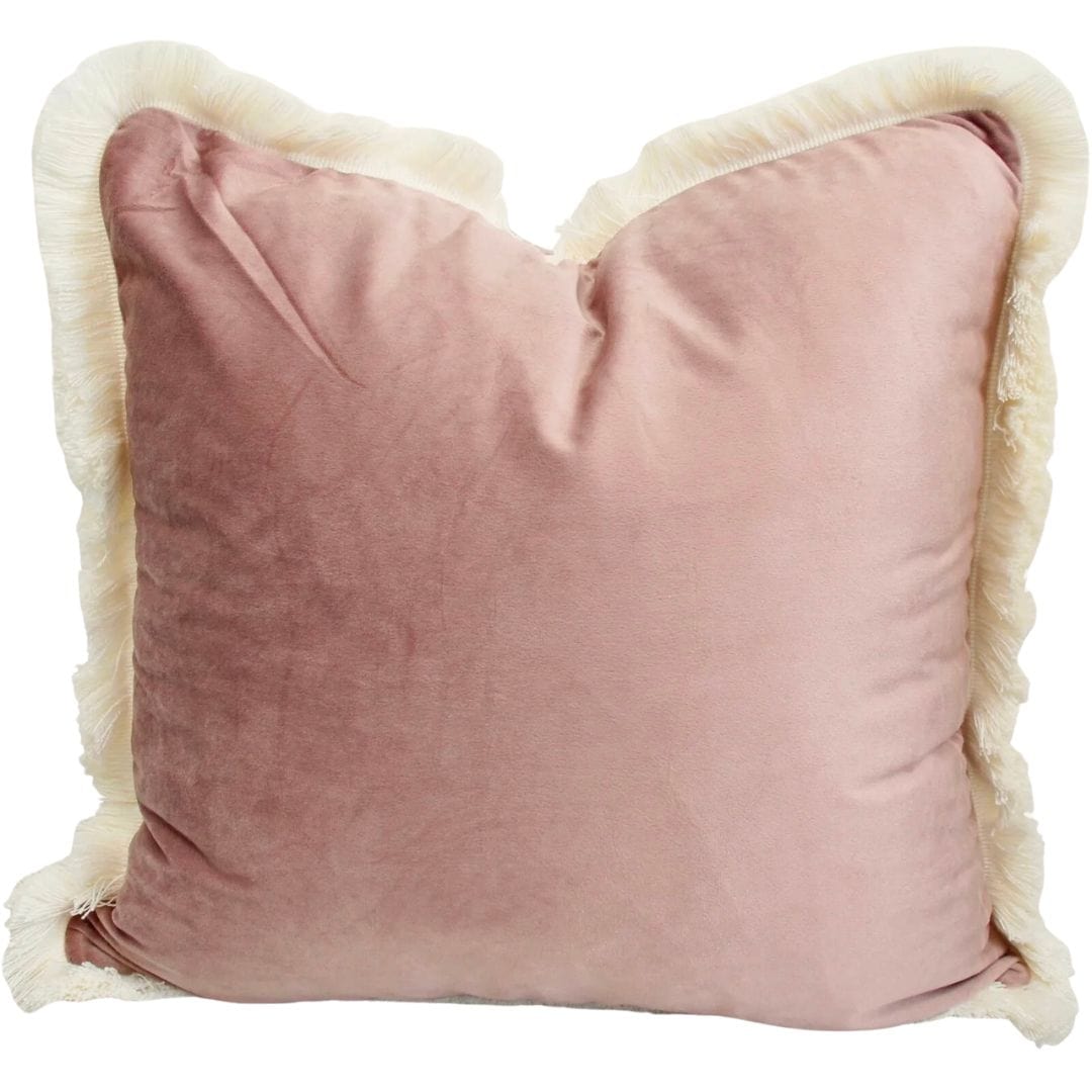 Baby pink velvet on sale cushions