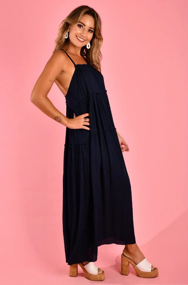 Beachclub Maxi Dress - Navy